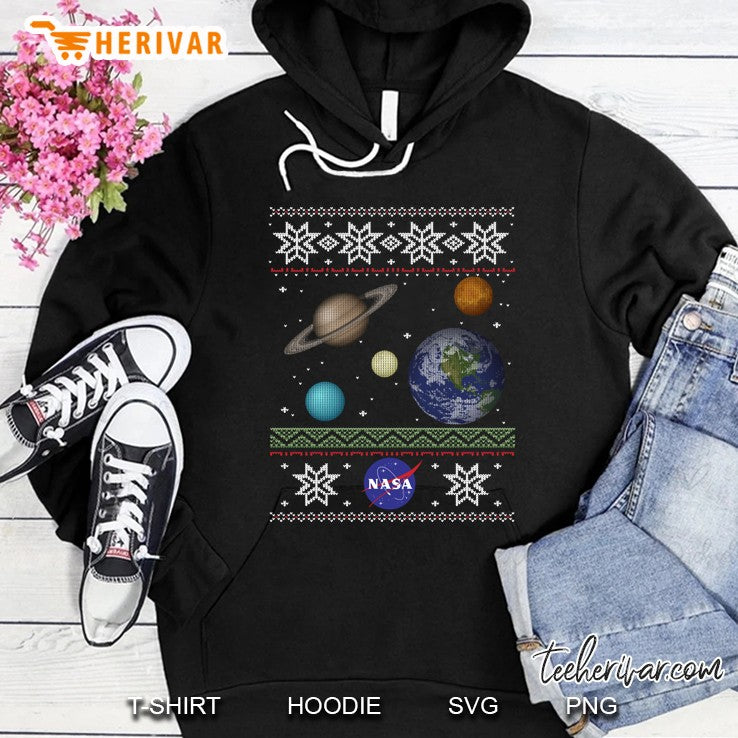 Nasa Solar System Ugly Christmas Sweater Graphic