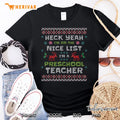 Preschool Pre-K Teacher Ugly Christmas Sweater Xmas