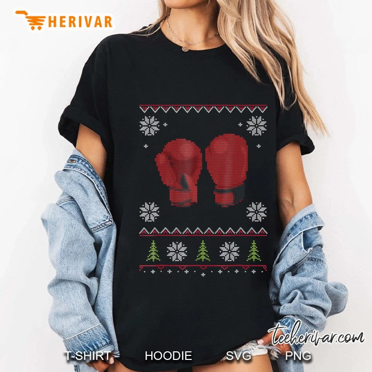 Boxing Gloves Ugly Sweater Christmas