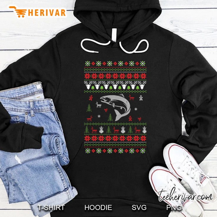 Salmon Ugly Christmas Sweater