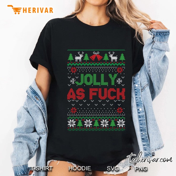 Jolly As Fuck Ugly Christmas Sweater Style