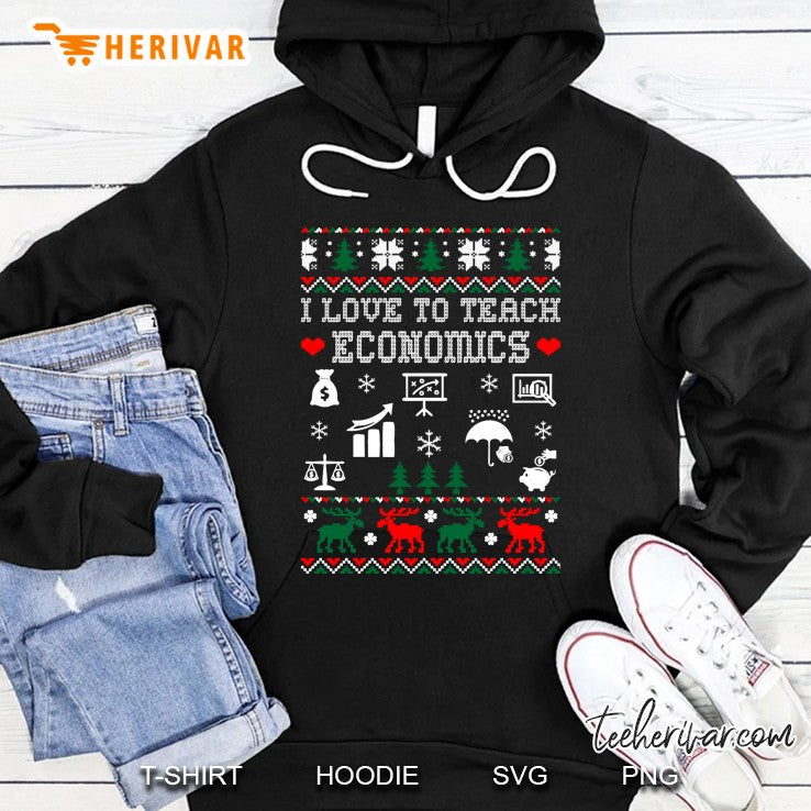 I Love To Teach Economics Christmas Ugly Sweater