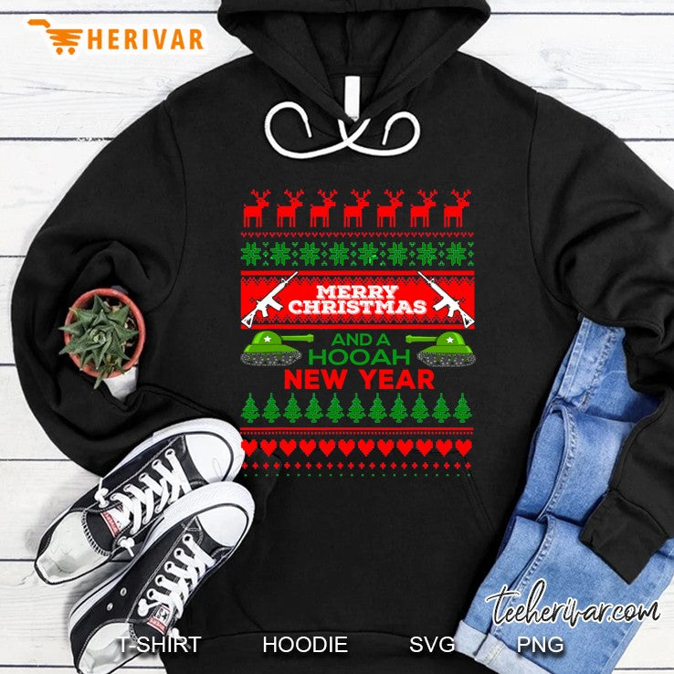 Military Ugly Christmas Sweater Army