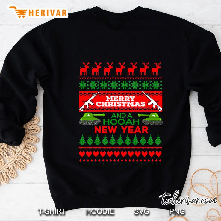 Military Ugly Christmas Sweater Army