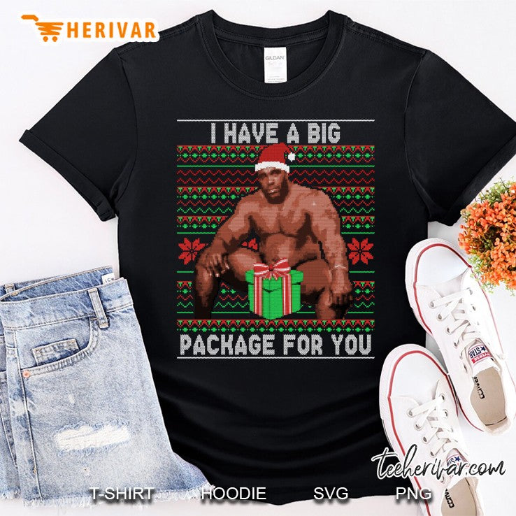 Barry Sitting On A Bed Big Package Ugly Christmas Sweater