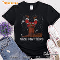 Size Matters Fat Santa Claus Chimney Ugly Christmas Sweater
