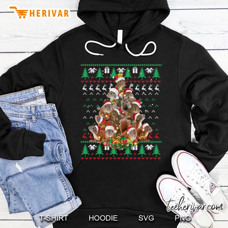 Squirrel Christmas Tree Ugly Sweater Squirrel Lover Gift