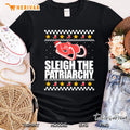 Womens Sleigh The Patriarchy Feminist Ugly Christmas Sweater Meme