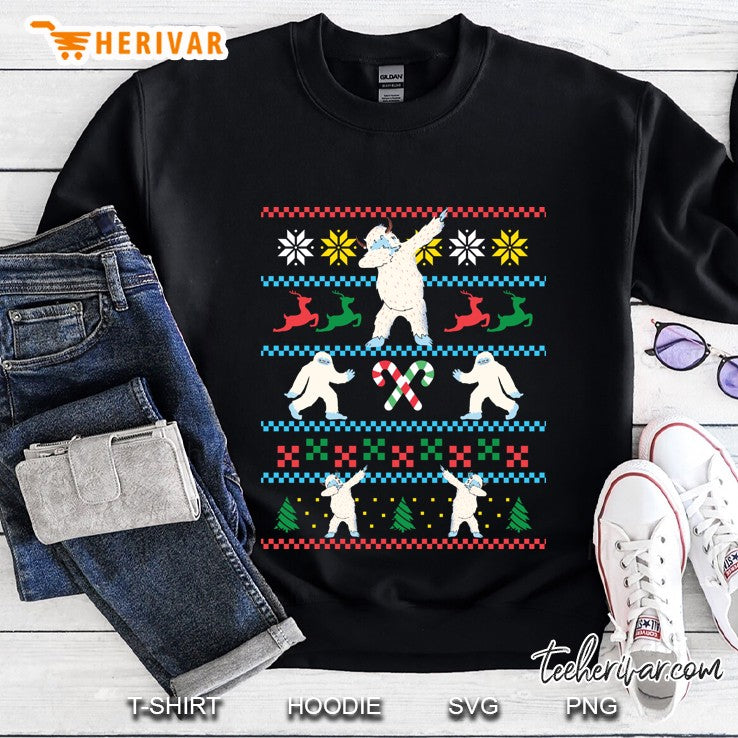 Bigfoot Yeti Winter Meme Ugly Christmas Sweater