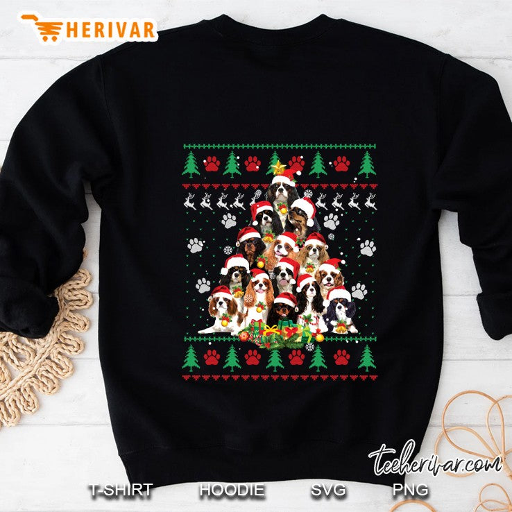 Cavalier King Charles Spaniel Christmas Tree Ugly Sweater