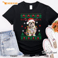 English Bulldog Christmas Lights Santa Dog Lover Ugly Sweater