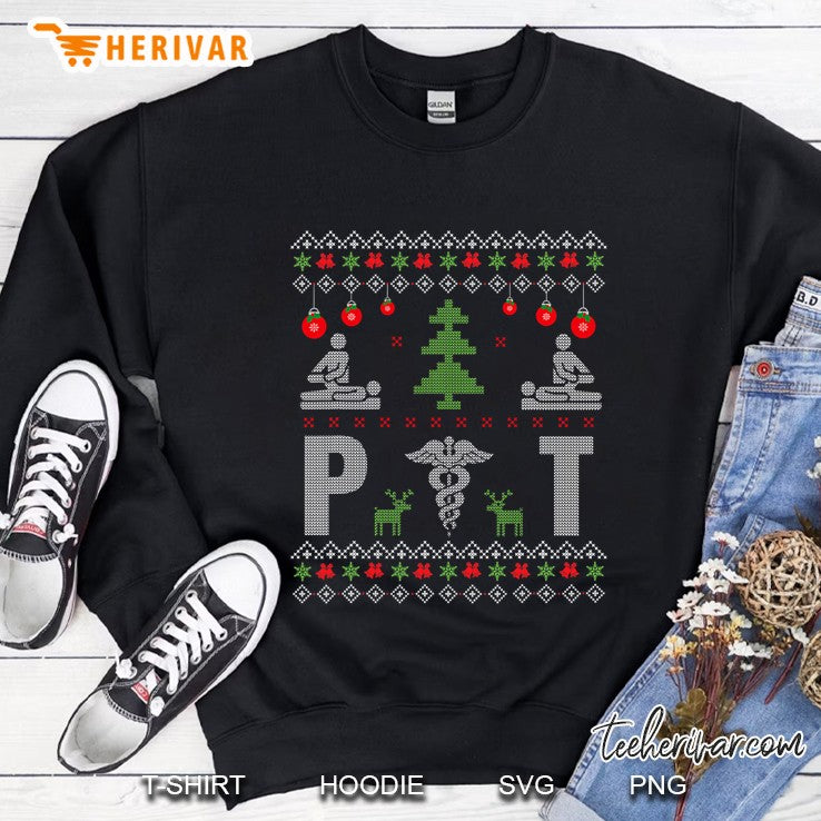 Pt Physical Therapist Ugly Christmas Sweater Therapy Medical