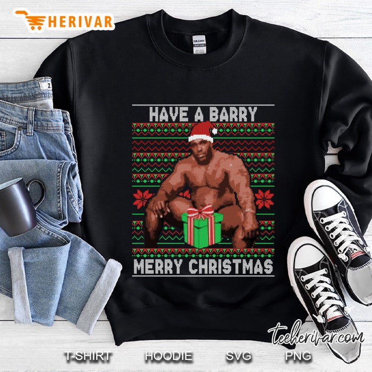 Have A Barry Merry Christmas Meme Ugly Sweater