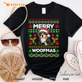 Merry Woofmas Ugly Sweater Christmas Australian Shepherd