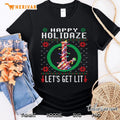Happy Holidaze 420 Weed Ugly Sweater Christmas Marijuana