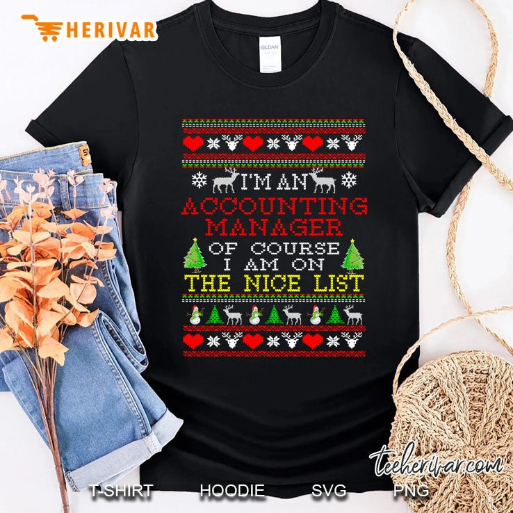 Ugly Christmas Sweater Gift For Accounting Manager Shirt