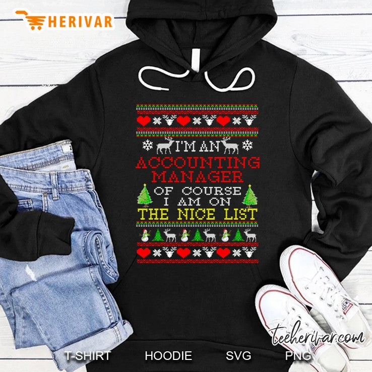 Ugly Christmas Sweater Gift For Accounting Manager Shirt