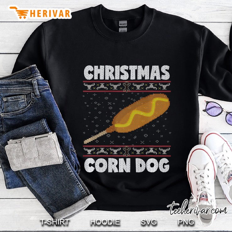 Christmas Corn Dog Funny Ugly Sweater Xmas Gift