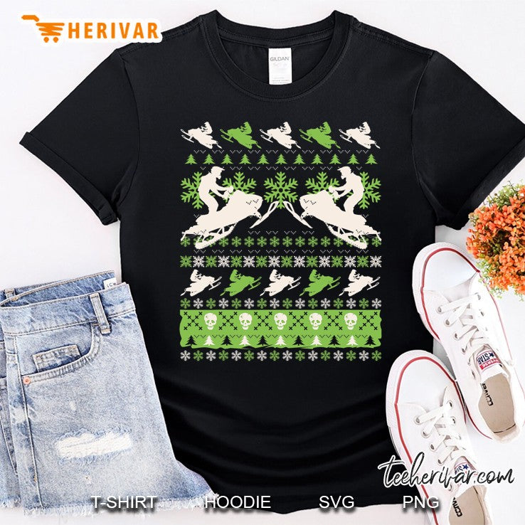 Snowmobile Ugly Christmas Sweater