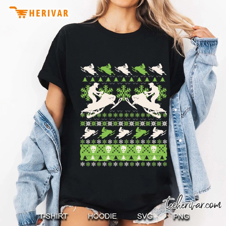 Snowmobile Ugly Christmas Sweater