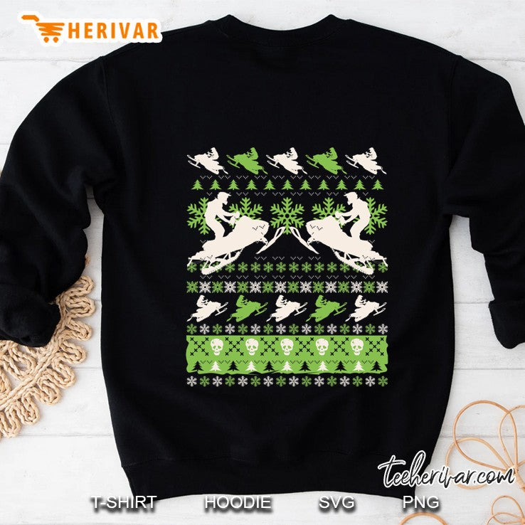 Snowmobile Ugly Christmas Sweater