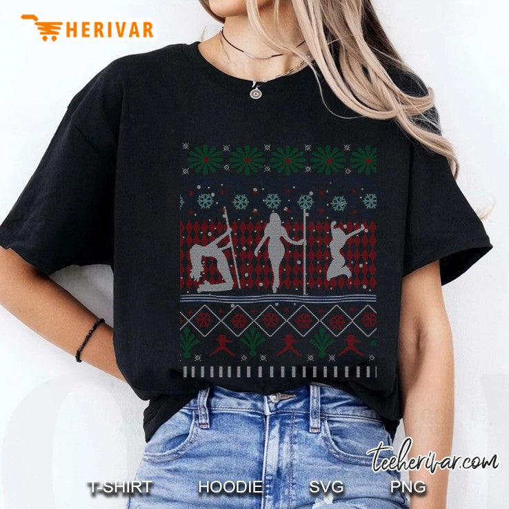 Stripper Strip Club Pole Dance Ugly Christmas Sweater