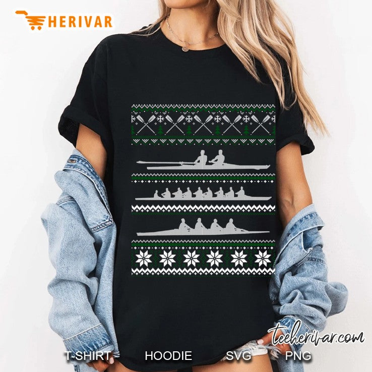 Rowing Team Funny Noel Gift Ugly Christmas Sweater
