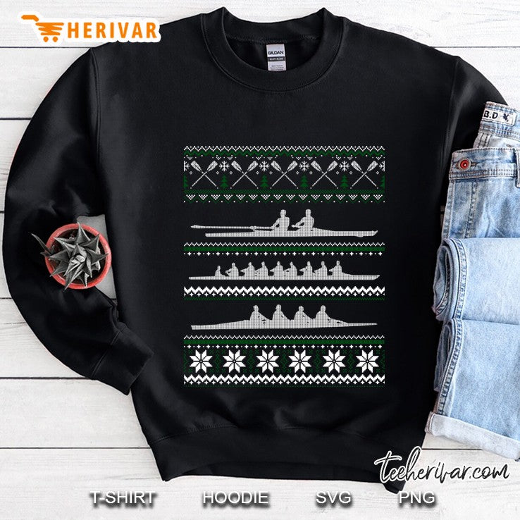 Rowing Team Funny Noel Gift Ugly Christmas Sweater