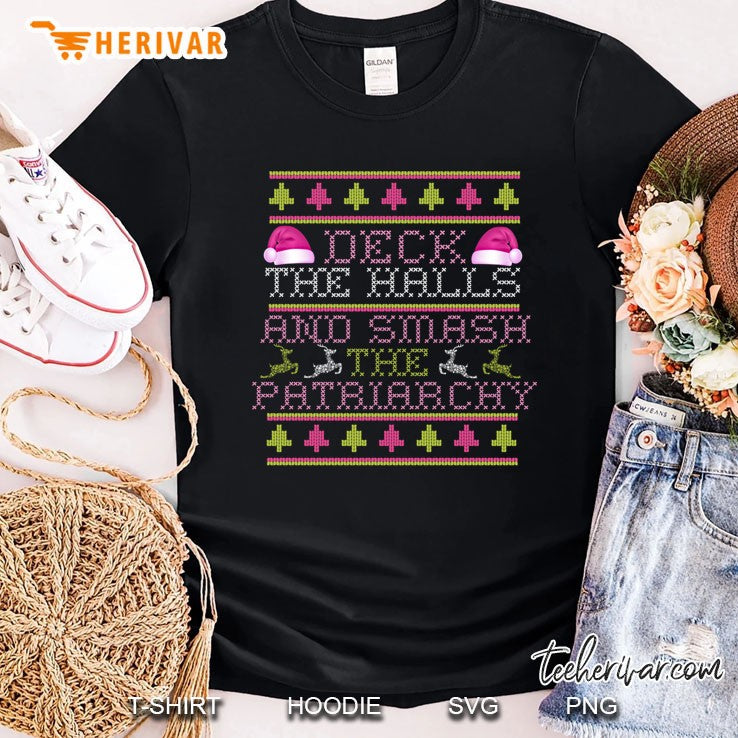Deck Halls Smash Patriarchy Ugly Christmas Sweater Meme