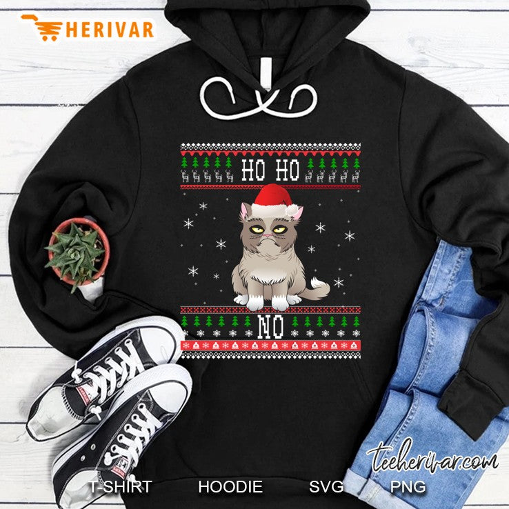 Funny Angry Cat, Ugly Christmas Sweater Style