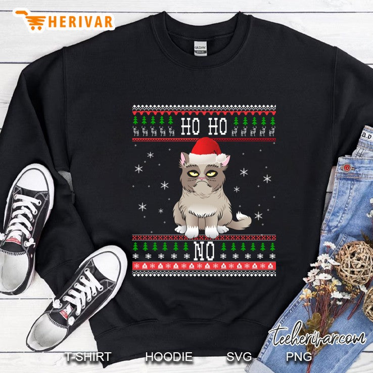 Funny Angry Cat, Ugly Christmas Sweater Style