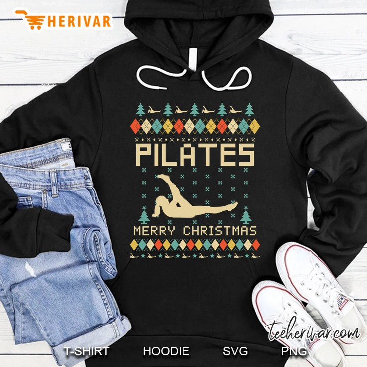 Pilates Funny Ugly Christmas Sweater Vintage Retro