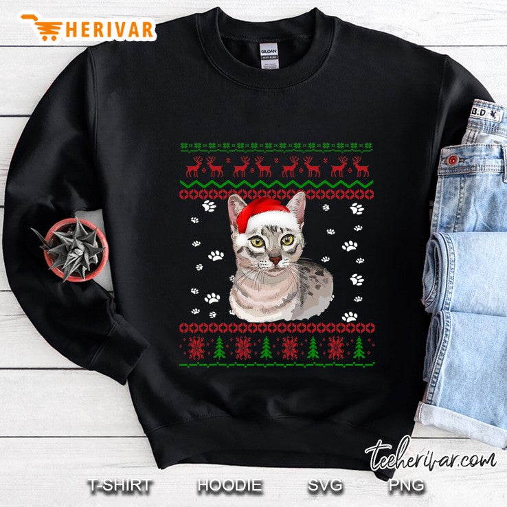 Egyptian Mau Cat Ugly Christmas Sweater Cat Lover