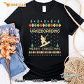 Wakeboarding Funny Ugly Christmas Sweater Vintage Retro