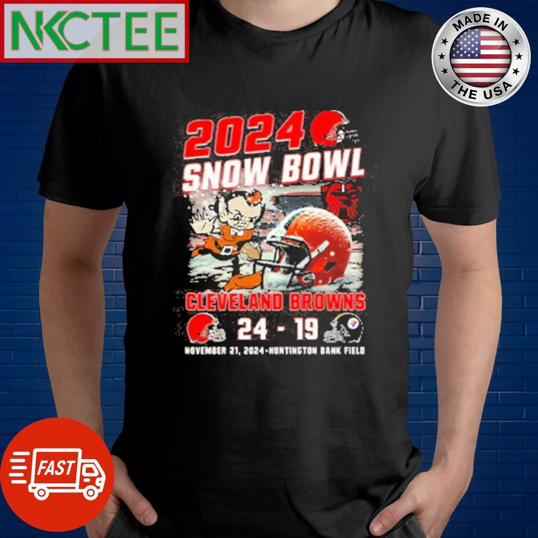 2024 Snow Bowl Browns 24-19 Steelers Shirt