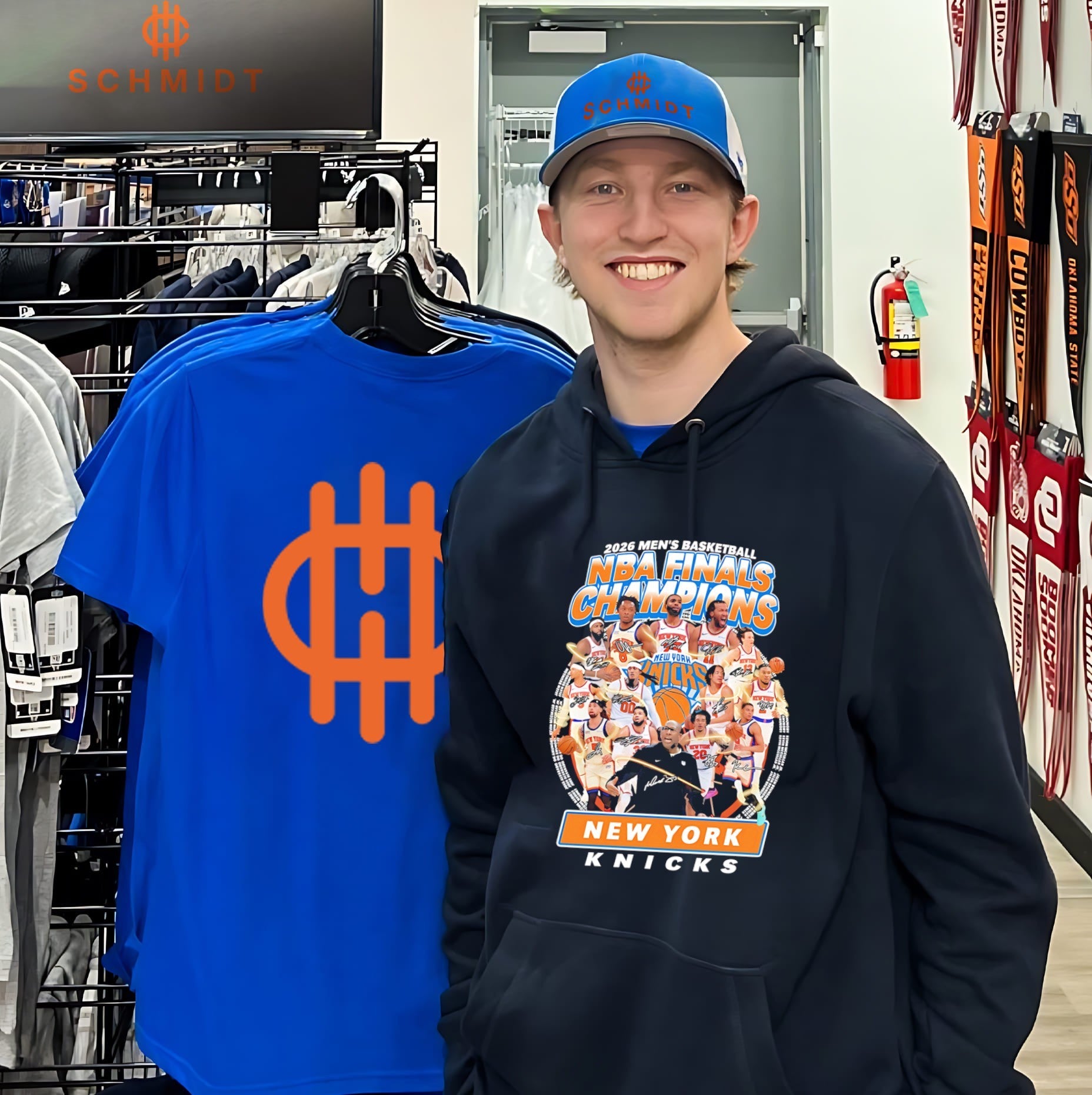 2026 Men’s Basketball NBA Finals Champions New York Knicks team collage shirt