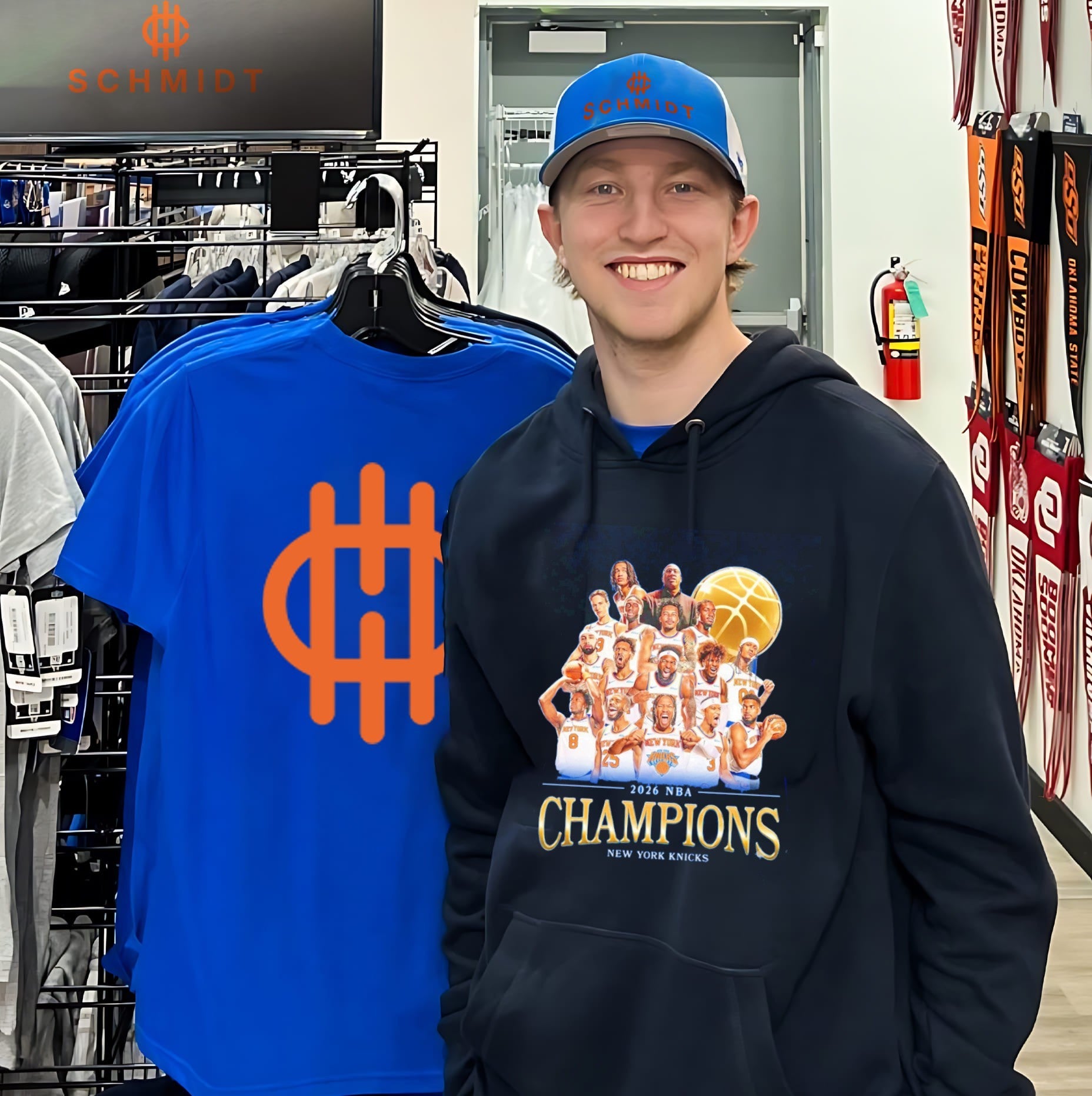 2026 NBA Champions New York Knicks all team graphic T-shirt