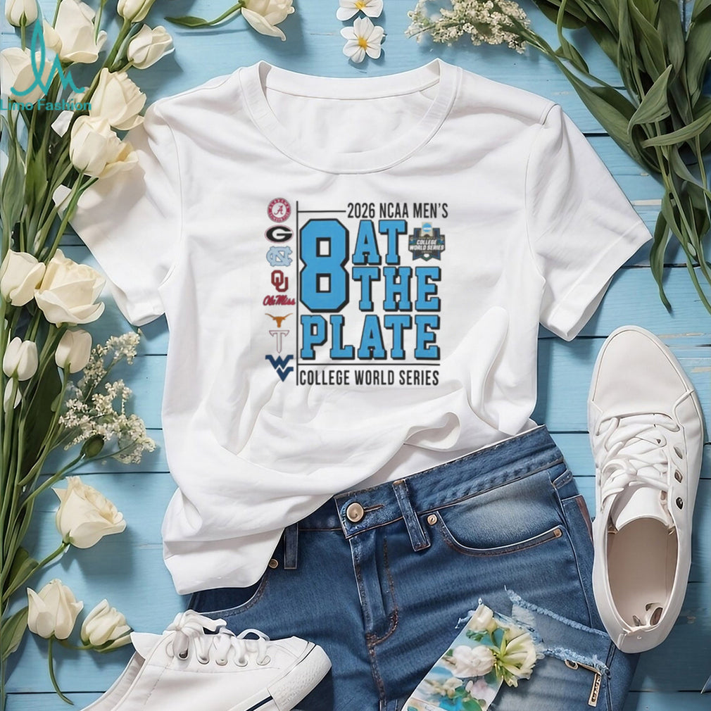 2026 NCAA Men College World Series 8 At The Plate All Teams Shirt