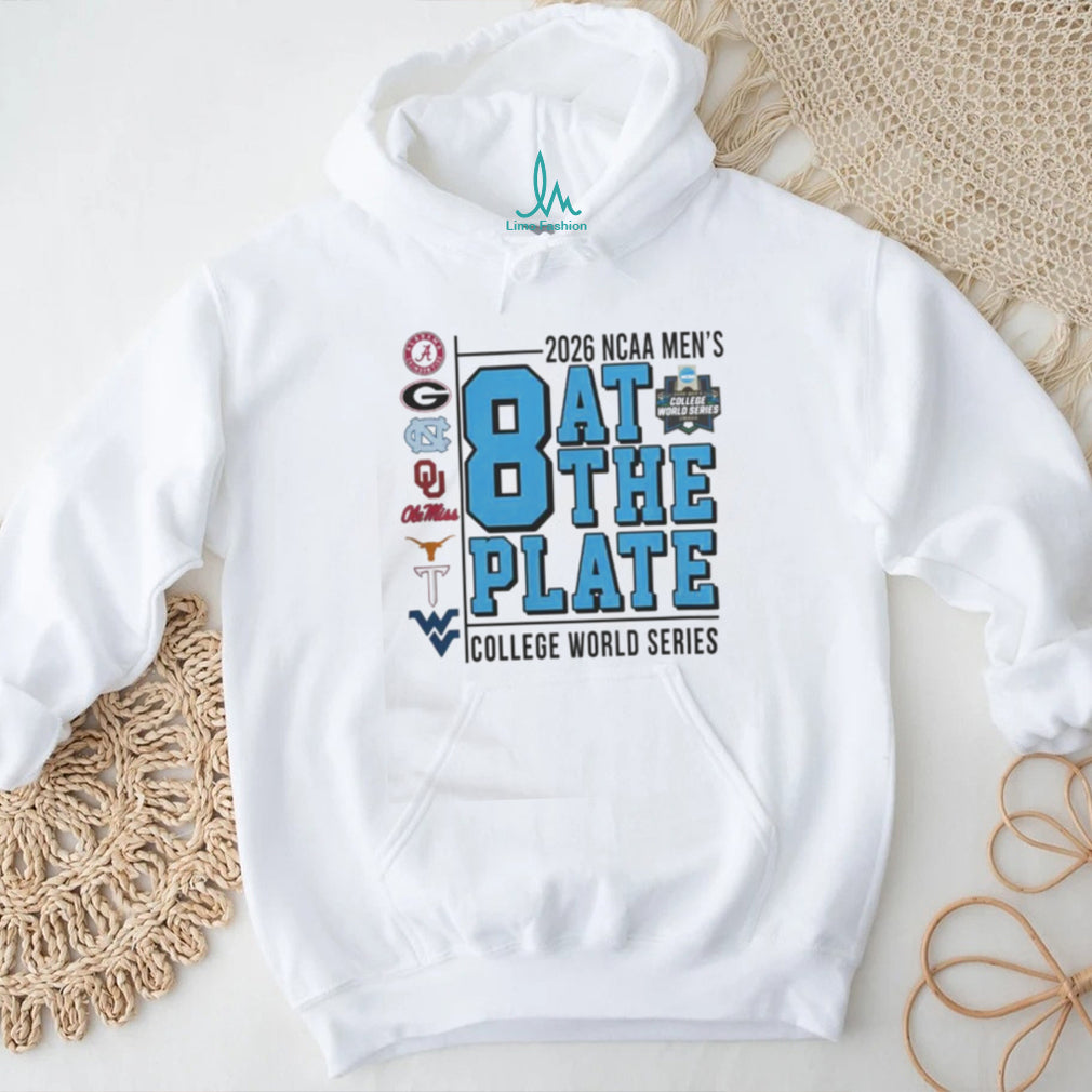 2026 NCAA Men College World Series 8 At The Plate All Teams Shirt