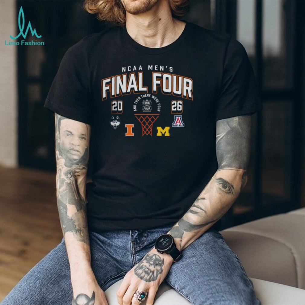 2026 NCAA Men’s Final Four Basketball UConn Illinois Arizona Michigan Shirt