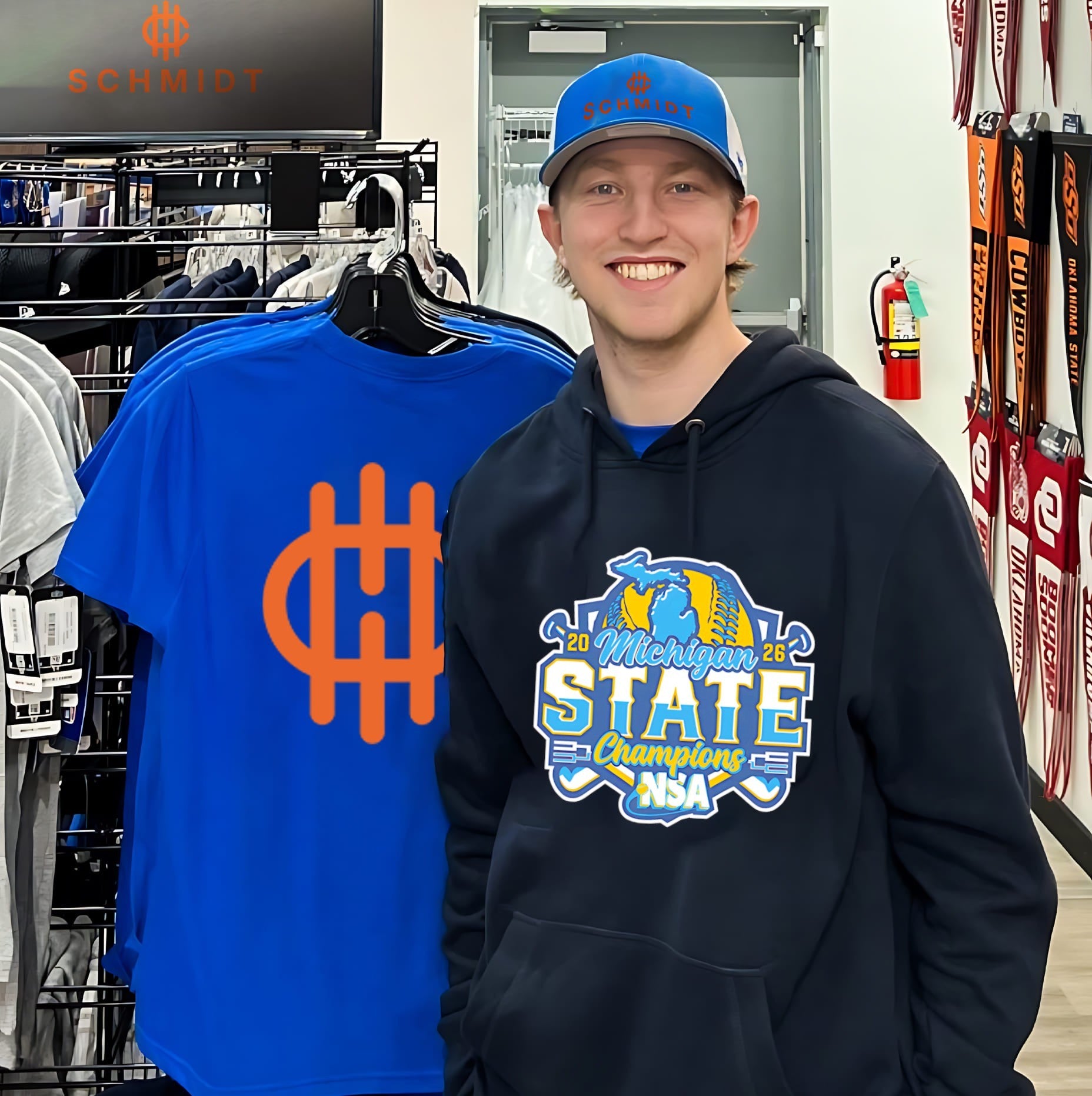 2026 NSA Michigan State Champions Softball logo shirt