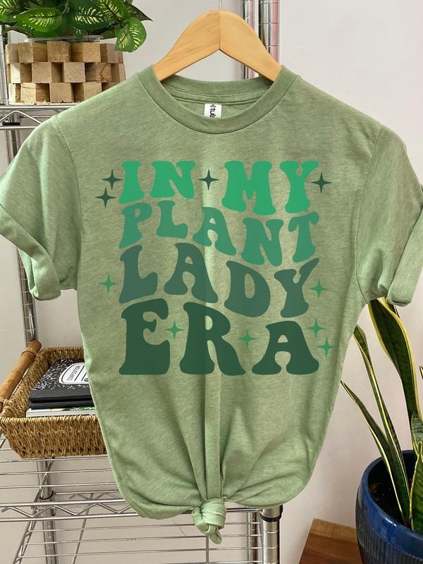 #205 - In My Plant Lady Era - Print Unisex Crew neck Tee T-shirt Hoodie, Sweatshirt | PureTeeCo.com
