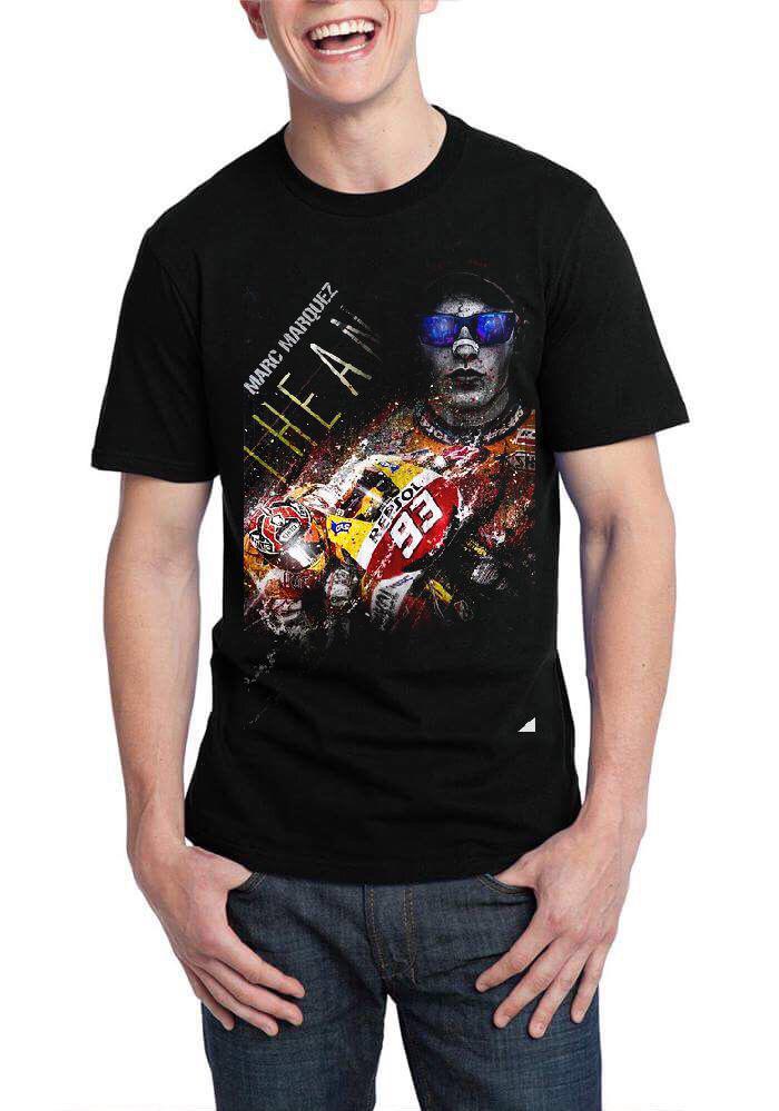 Marc Marquez Black Half Sleeve T-Shirt Hoodie, Sweatshirt | PureTeeCo.com