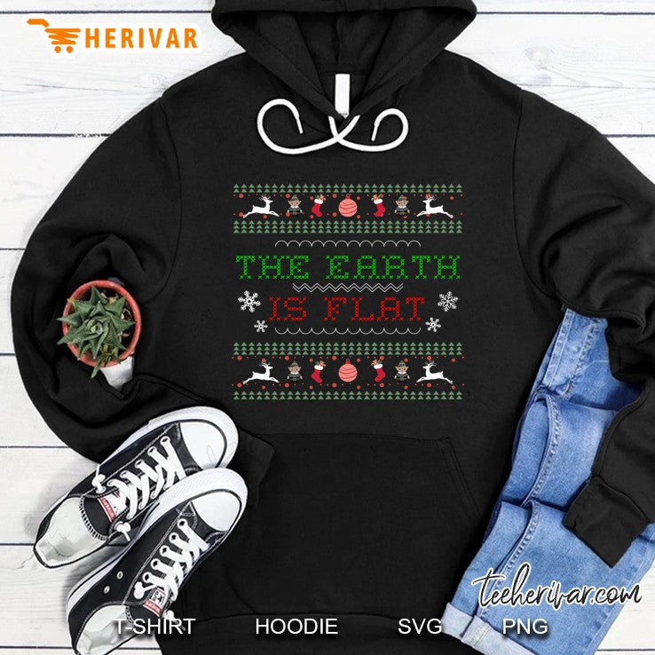 The Earth Is Flat Ugly Christmas Sweater