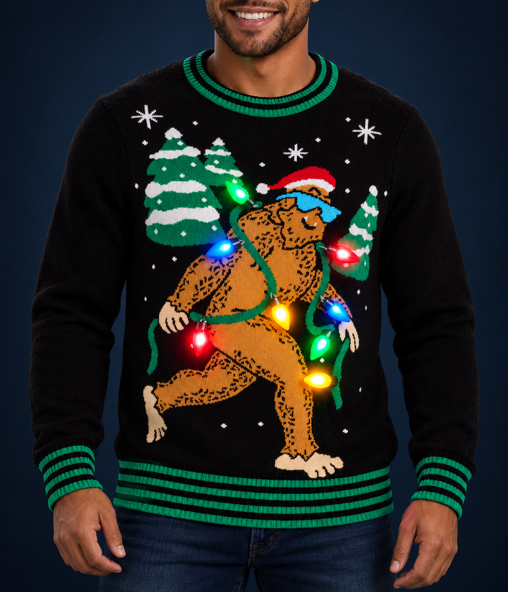 Men's Lit Legend Light Up Ugly Christmas Sweater