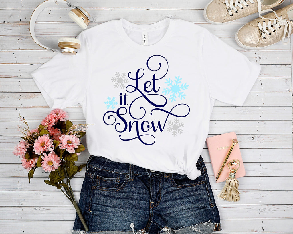 HOLIDAY RUN 1-LET IT SNOW TEE Hoodie, Sweatshirt | PureTeeCo.com (Image 1)