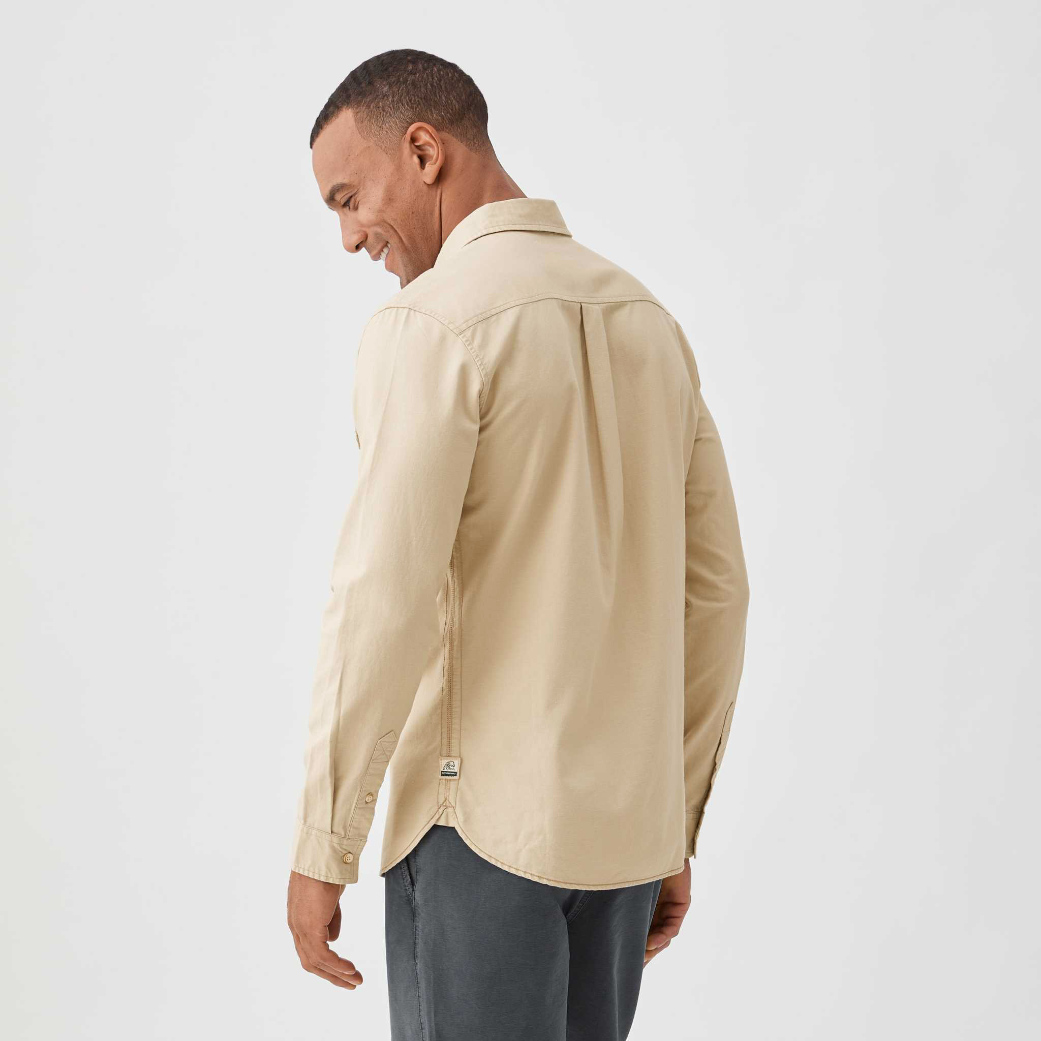 Barry Utility Shirt - Khaki Hoodie, Sweatshirt | PureTeeCo.com (Image 4)