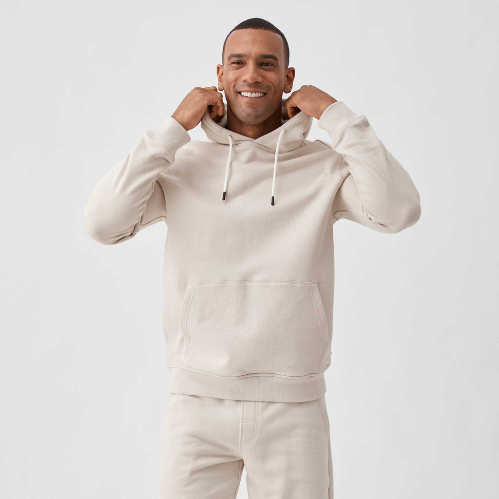 Marine French Terry Hoodie - Ancient Scroll T-Shirts, Sweatshirt | PureTeeCo.com (Image 3)