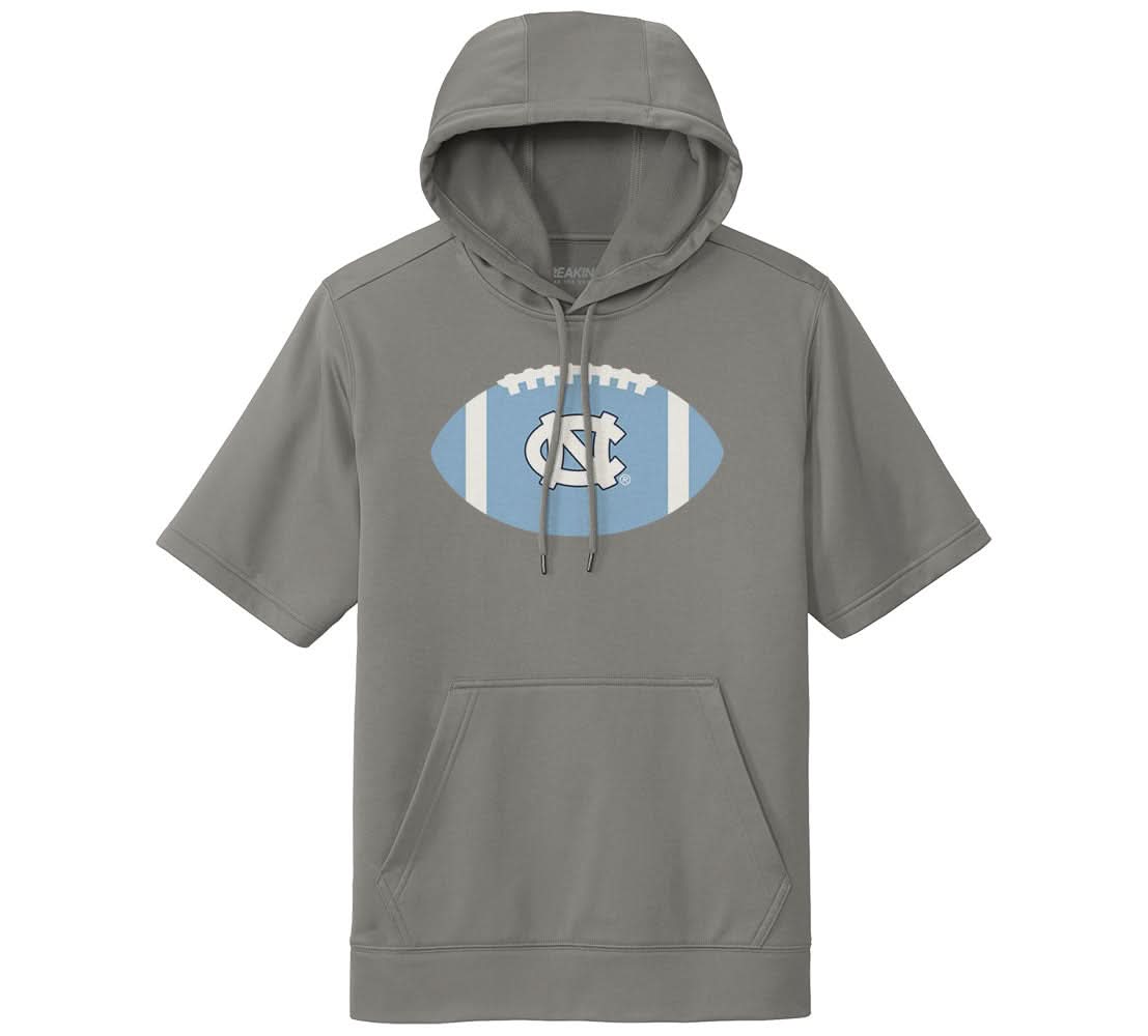 UNC Football: Ball Logo Short Sleeve Hoodie T-Shirts, Sweatshirt | PureTeeCo.com