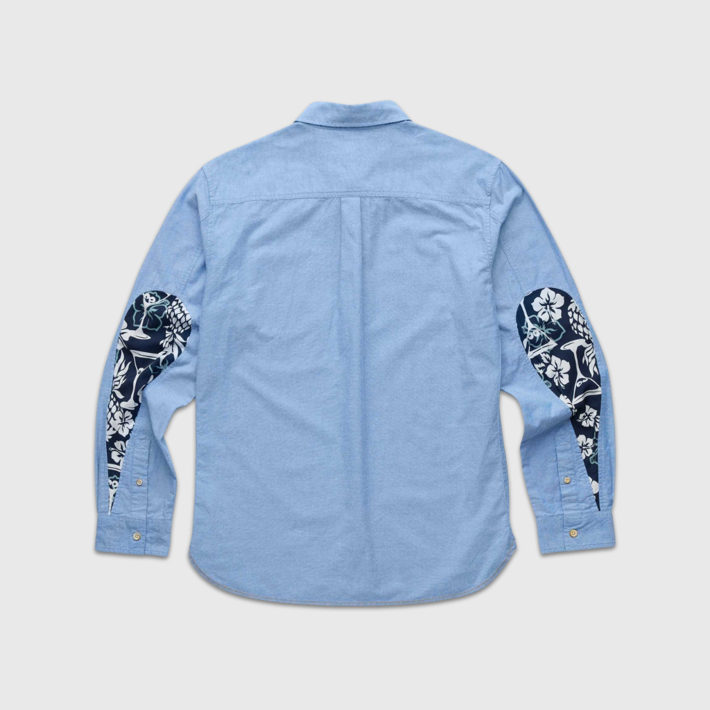 Brian Oxford Martini Sleeve Shirt - Blue Combo Hoodie, Sweatshirt | PureTeeCo.com (Image 2)